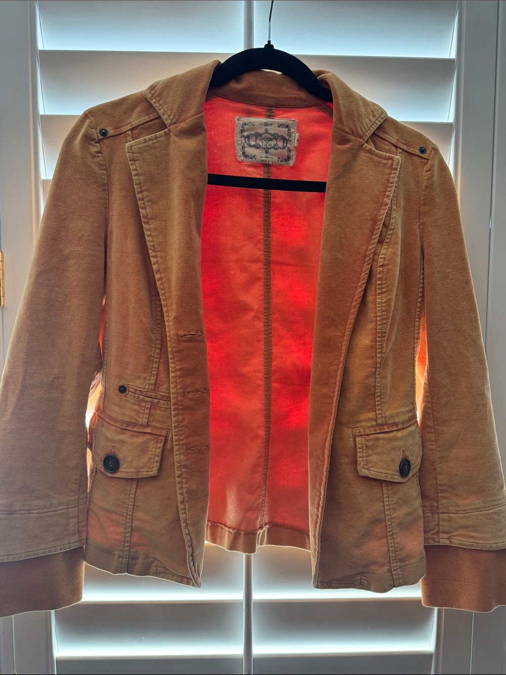 Sugarlips Blazer Jacket - Tan